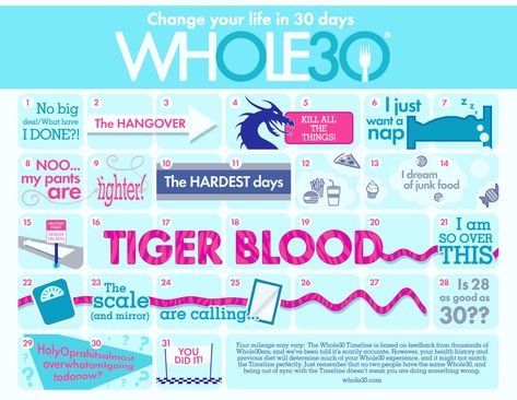 whole 30 | tiger blood | Moving Mountains Wellness Whole30 Timeline, Tiger Blood, Paleo Workout, Whole 30 Challenge, 30 Diet, Whole 30 Meal Plan, Whole 30 Diet, Paleo Lifestyle, Elimination Diet