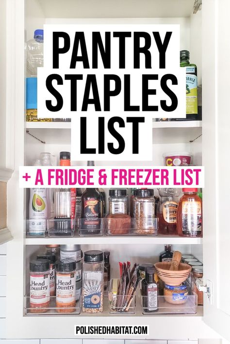 Stock The Pantry Shower, Stocking Fridge, Stocking Pantry, Pantry Staples List, Dry Goods Storage, Afro Hairstyles Women, Cooking Organization, Survival Recipes, Pantry Refrigerator