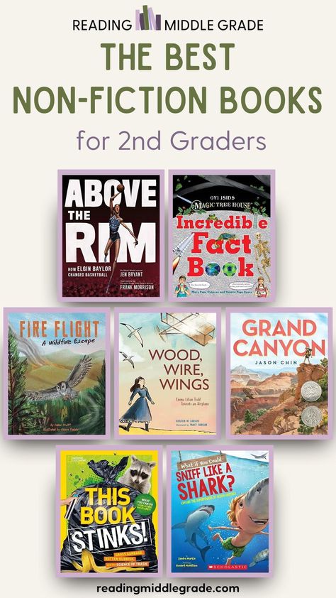 Here are 20 of the best nonfiction books for 2nd graders. I’ve rounded up 20 of the best nonfiction books for 2nd graders across various categories, including fact books, biographies, animal books, and more. #2ndgraderbooks #booklist #nonfictionbooks Books For 2nd Graders, Important People In History, Best Non Fiction Books, Fiction Books For Kids, Best Nonfiction Books, Pinterest Growth, Magic Treehouse, Room Styling, Non Fiction Books