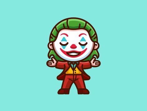 Joker - Freebie by Alfrey Davilla | vaneltia on Dribbble Joker Chibi, Alfrey Davilla, Cheshire Cat Art, Joker Cartoon, Joker Drawings, Joker Harley, Joker Poster, Joker Face, Joker Art