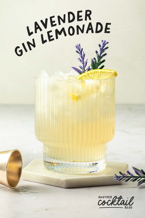 The lavender gin lemonade cocktail is an enchanting and simple cocktail, made for warm summer nights or afternoons lounging in the garden. Made with fragrant lavender, crisp gin, and tangy lemonade this refreshing cocktail has a subtle sweetness and unique flavor that makes for a distinctly memorable libation. Gin Lemonade Cocktail, Lavender Gin Cocktail, Gin Lemonade, Lavender Gin, Gin And Lemonade, Lavender Cocktail, Simple Cocktail, Lemon Cocktail, Lemonade Cocktail