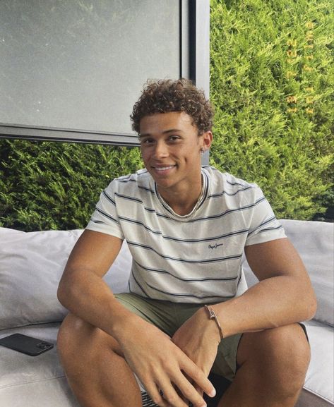 Brown Skin Aesthetic Male, Mixed Guy Aesthetic, Mixed Teen Boy, Man With Dimples, Dimples Men, Cute Mixed Guys, Cute Mixed Boys, Afro Latino Men, African Guys