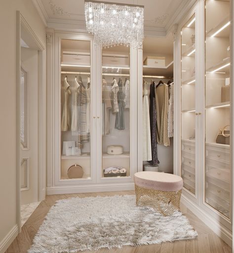 Beautiful Walk In Closet, Inspiration Dressing, Bedroom Wallpaper Ideas, A Walk In Closet, Dressing Room Closet, Dream Closet Design, Walk In Closet Design, Beautiful Closets, Closet Design Layout