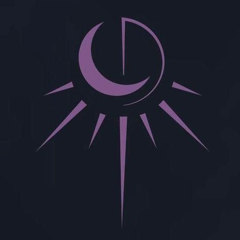 Moon Symbol Aesthetic, Light Symbol Design, Magic Symbols Fantasy Art, Manga Symbols, Dnd Tattoo Designs, Eclipse Symbol, Moon Sigil, Galaxy Symbol, Space Symbols