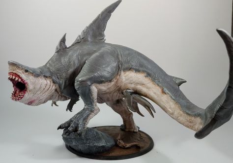 Shark Tyrant Lord of the Print Dnd Miniatures RPG Role - Etsy Creature Fantasy, Creature Artwork, Dnd Miniatures, Fantasy Beasts, Role Playing Game, Monster Concept Art, Fantasy Creatures Art, Mythical Creatures Art, Fantasy Miniatures