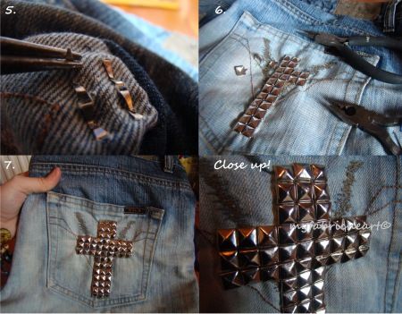 Learn how to make studded shorts with this tutorial! Grunge Belt, Stud Clothing, Old Grunge, Studded Denim Jacket, Shorts Tutorial, Studded Shorts, Diy Shorts, Cheap Crafts, Studded Denim