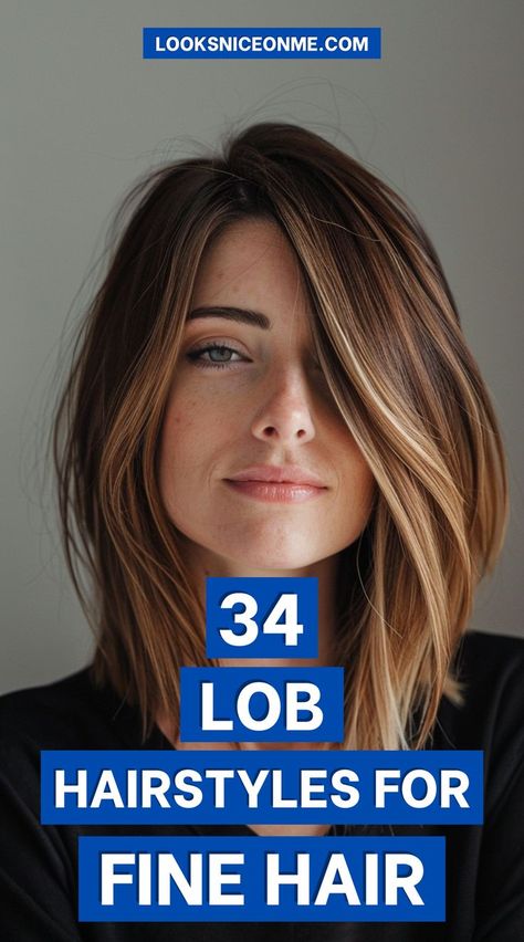 In this article, you’ll find a variety of lob hairstyle ideas designed to enhance the texture and appearance of fine hair, ensuring you can achieve a chic and sophisticated look. Many people with fine hair struggle with finding a style that adds body and prevents their hair from looking flat. Medium Length Hair For Thinning Hair, Lob Haircut Fall 2024, Hair Cut And Colors 2024, New Fall Hair Styles 2024, Lobs For Thinning Hair, Blonde Fine Hair Medium, Lob Haircut Fine Hair 2024, Lob For Fine Wavy Hair, Fine Hair Lob Shoulder Length