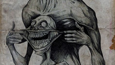 Images Terrifiantes, Scary Drawings, Horror Drawing, Creepy Drawings, Arte Peculiar, Creepy Images, رعب نفسي, 다크 판타지, Dark Art Drawings