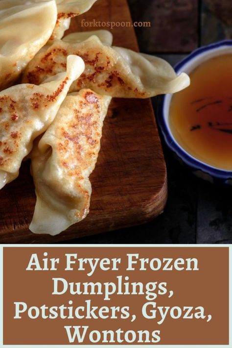 AIR FRYER FROZEN DUMPLINGS, POTSTICKERS, GYOZA, WONTONS Air Fryer Frozen Wontons, Airfry Potstickers, Frozen Gyoza In Air Fryer, Frozen Dumplings In Air Fryer, Air Fryer Gyoza, Air Fryer Potstickers Frozen, Air Fried Wontons, Air Fry Wontons, Air Fryer Pot Stickers Frozen