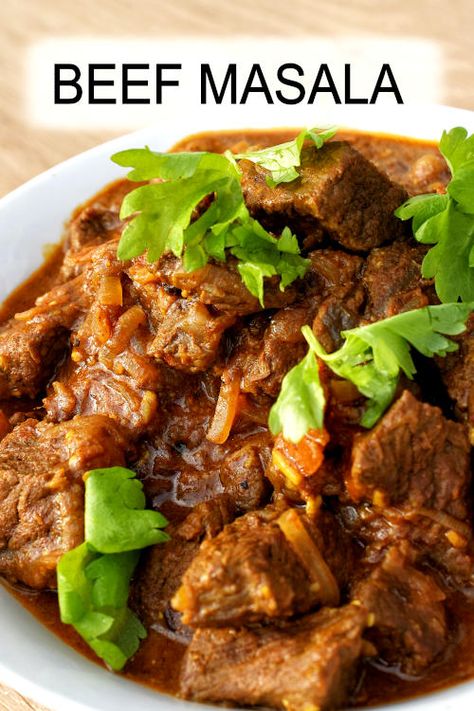 Beef Masala, Indian Beef Recipes, Beef Curry Recipe, Curry Recipes Indian, Beef Curry, Beef And Potatoes, Indian Cooking Recipes, Curry Dishes, Tender Beef