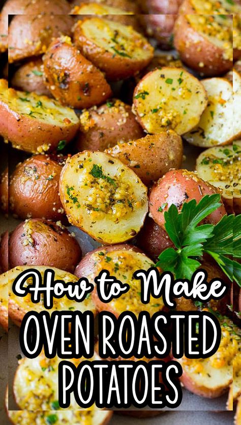 Oven Potato Recipes, Golden Potato Recipes, Gold Potato Recipes, Baby Potato Recipes, Red Potato Recipes, Meatloaf Dinner, Oven Roasted Potatoes, Roasted Potato Recipes, Thanksgiving Menu Ideas