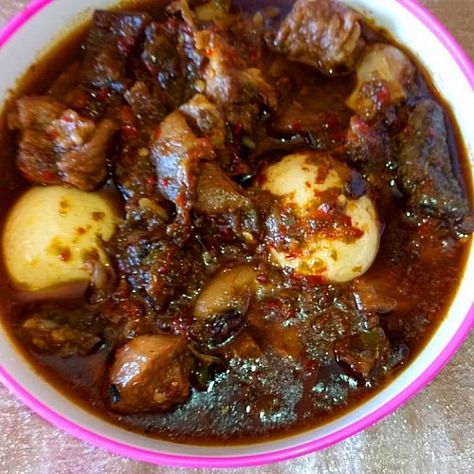 Ofada Sauce, Ofada Stew, Locust Beans, Okra Soup, Nigeria Food, Ghanian Food, Ghanaian Food, African Recipes Nigerian Food, African Dishes