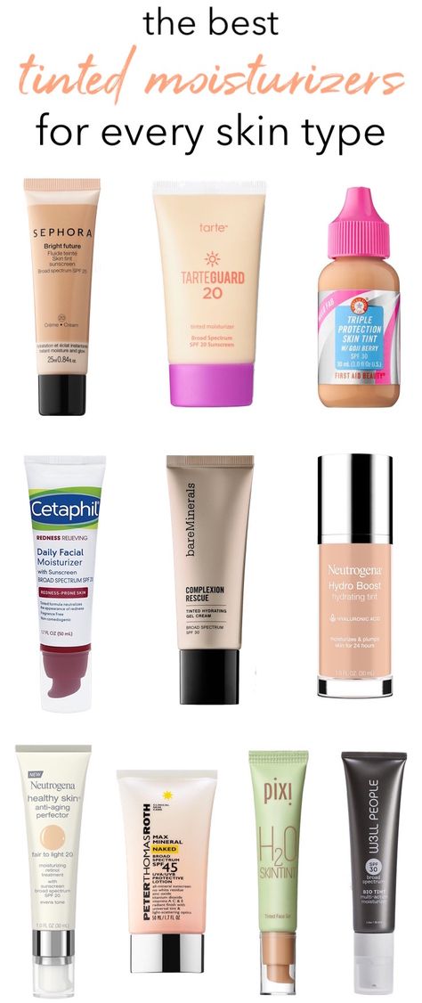 Best Tinted Moisturizer For Combination Skin, Spf Moisturizer For Oily Skin, Best Moisturizer For Makeup, Good Tinted Moisturizer, Drugstore Tinted Moisturizer With Spf, Best Spf For Dry Skin, Good Spf For Oily Skin, Best Tinted Spf, Foundation For Oily Skin Acne