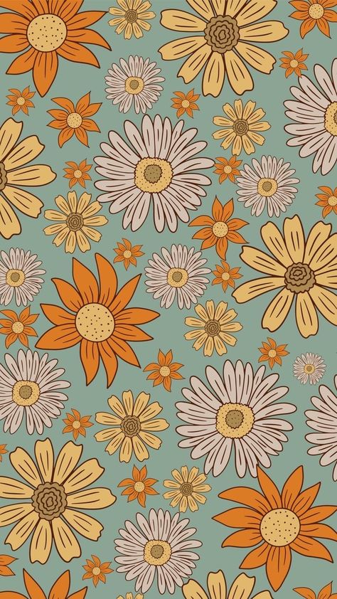 Boho Iphone Wallpaper, Wallpaper Boho, Phone Wallpaper Boho, Cute Fall Wallpaper, Simple Phone Wallpapers, Iphone Wallpaper Pattern, Cute Flower Wallpapers, Spring Wallpaper, Hippie Wallpaper