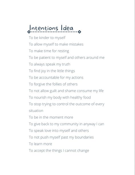 Spiritual healing. Shadow work. Journaling. Healing. Therapy. motivation Intentions To Set For The Day, Intentions In A Relationship, Setting Morning Intentions, Setting Intentions New Month, Intentions For Journaling, Journal Prompts Intentions, Todays Intentions Examples, Daily Intentions Quotes, Intention Of The Week