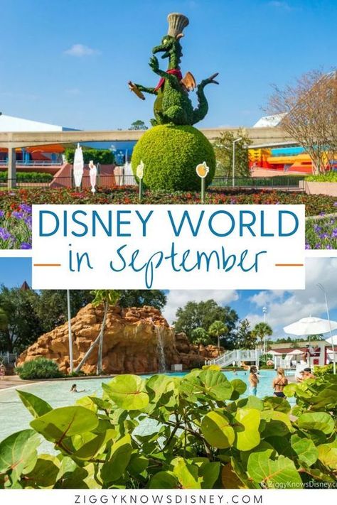 Wondering about Disney World in September? In this guide for September 2021 at Walt Disney World, Ziggy Knows Disney covers everything you need to know for planning a trip and if September is a good time overall to visit the most magical place on Earth. This guide is essential when it comes to planning a trip to Disney World this summer! Disney World In September, Planning A Disney World Vacation, Disney World Snacks, Disney Tips And Tricks, Disney Trip Outfits, Disney World Secrets, Disney Website, Trip To Disney World, Disney World Vacation Planning