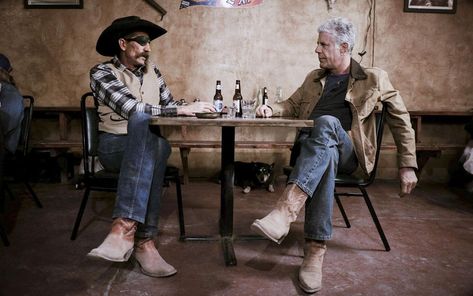 On 'Parts Unknown,' Anthony Bourdain Asks If West Texans Are the Platonic Ideal of Texans – Texas Monthly Anthony Bourdain Parts Unknown, Alison Mosshart, Texas Monthly, Parts Unknown, Abandoned Amusement Parks, Most Haunted Places, Cowboy Up, Anthony Bourdain, Texas History