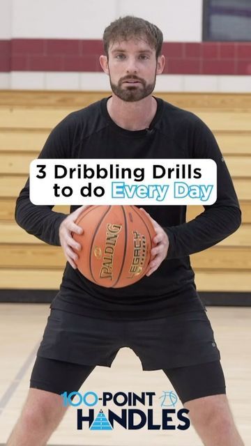 Pure Sweat - Basketball Skills & Drills on Instagram: "3️⃣ dribbling drills that you should be doing every day to improve your ball control and handles on the move. 1. Behind the Backs 2. Crossover Float & Go 3. Same-Foot Stop, Between the Legs Change Direction Want more dribbling drills? Link in bio" How To Dribble Between Legs Basketball, Ball Handling Drills Basketball, Dribbling Drills Basketball, Basketball Dribbling Drills, Ball Handling Drills, Basketball Drills For Kids, Basketball Dribble, Basketball Shooting Drills, Basketball Training Drills