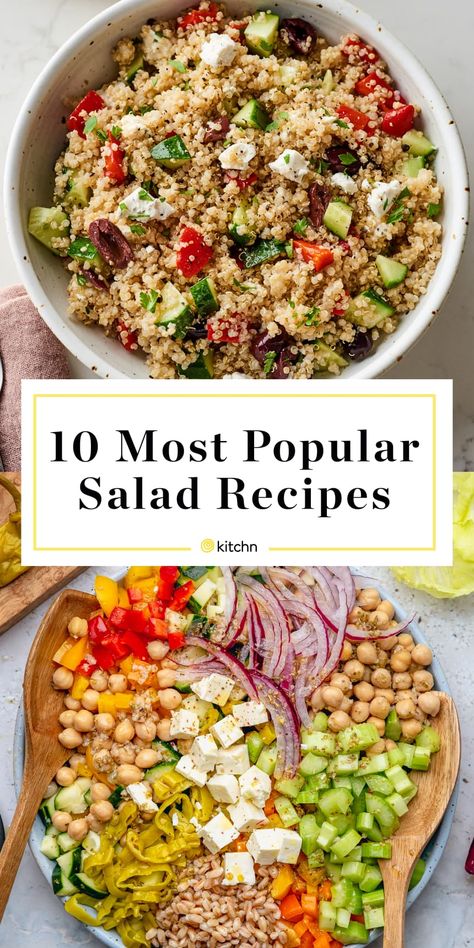 Popular Salads, Best Salads Ever, Classic Cobb Salad, Fancy Salads, Unique Salad, Chopped Salad Recipes, Crunchy Salad, Hearty Salads, Couscous Salad