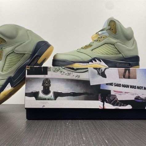 Air Jordan 5 "Jade Horizon" Jordan 5 Jade Horizon, Air Jordan 5, Jordan 5, Shoes Men, Puma Sneaker, Basketball Shoes, Air Jordan, Womens Sneakers, Air Jordans