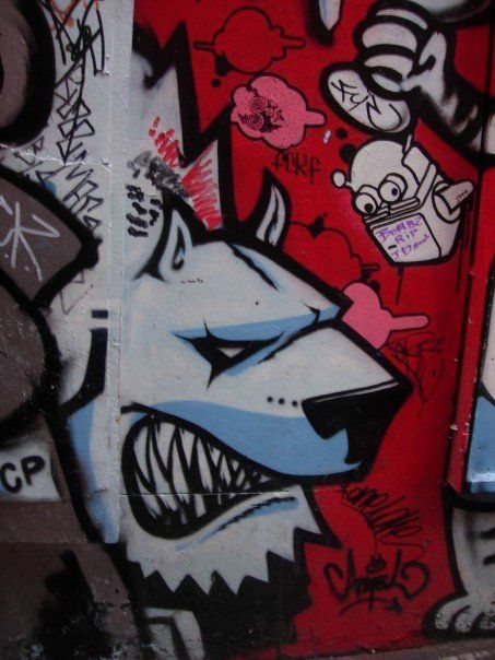 Amsterdam - tough dog graffiti   red, black, and white street art Dog Graffiti Art, Dog Graffiti, Graffiti Animals, Graffiti Murals, Dog Statue, Cartoon Icons, Beer Label, Graffiti Art, Dog Art