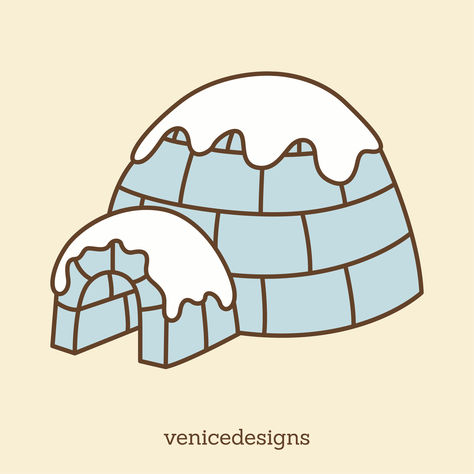 Igloo Design Clipart Igloo Clipart, Igloo Drawing, Igloo Craft, Winter Drawing, Social Project, Snow House, Social Projects, Cute Icon, Club Penguin