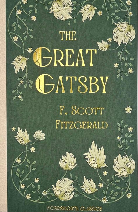 The Great Gatsby (Wordsworth Classics) Great Gatsby Graphic Design, The Great Gatsby Book Cover, The Great Gatsby Book, Gatsby Book, Wordsworth Classics, Great Gatsby Art, Gatsby Art, Piano Bar, Vintage Book Covers