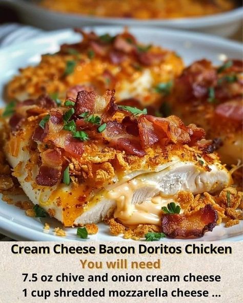 Sunday Dinner Chicken Recipes, Sunday Chicken Crockpot, Easy Sunday Pasta, Sunday Chicken Dinner Ideas Families, Chicken On Sunday Recipe, Dorito Chicken, Bacon Soup, Crowd Pleasing Recipes, Chicken Dishes Recipes