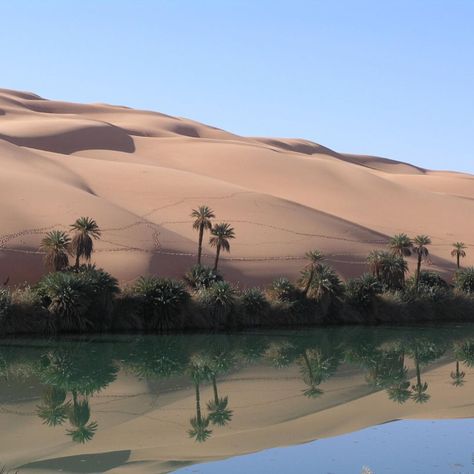 Q: What's the difference between a Mirage and an oasis? A: One's arriving this week. Desert Sahara, Road Trip Usa, Libya, Sand Dunes, Nature Aesthetic, Pretty Places, Travel Inspo, Heaven On Earth, Land Scape