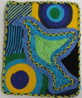 Fibers Art, Yarn Painting Art, Huichol Yarn Painting, Multi Cultural Art, Sculpture Textile, Yarn Painting, 6th Grade Art, 4th Grade Art, Huichol Art