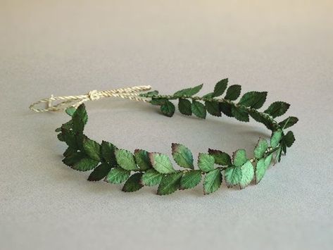 Green Rustic Wedding, Crown Of Leaves, Leaves Crown, Mulberry Leaves, Leaf Headband, Paper Leaf, Mulberry Leaf, Leaf Crown, Leaves Headband