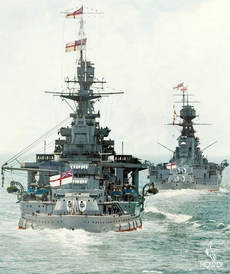 Ww1 Battleships, Hms Repulse, Floating Fortress, Ww1 Ships, Colorized History, Admiral Of The Fleet, Classical Villa, Coast Of Spain, Hms Hood