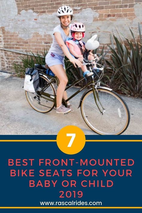 7 Best Front-Mounted Bike Seats For Your Baby or Child – 2019 Baby Bike Seat, Baby Booster Seat, Kids Riding Bikes, Toddler Girl Bike, Baby Bicycle, Cargo Bike Kids, Cycling For Beginners, Biking Benefits, Bike Riding Benefits