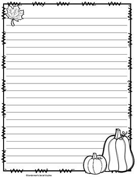 Fall Themed Writing Paper Thanksgiving Writing Paper, School Organization For Teens, Fall Leaf Template, Ephemera Printables, October Writing, Free Paper Printables, Writing Paper Template, Thanksgiving Writing, Fall Writing