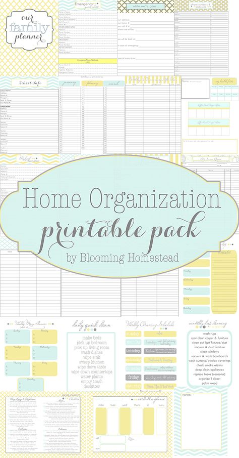 Time to get organized! - Page 5 of 5 - Blooming Homestead Printables Organizational, Home Organization Printables, Organizational Printables, Household Binder, To Do Planner, Home Binder, Bill Organization, Home Management Binder, Family Planner