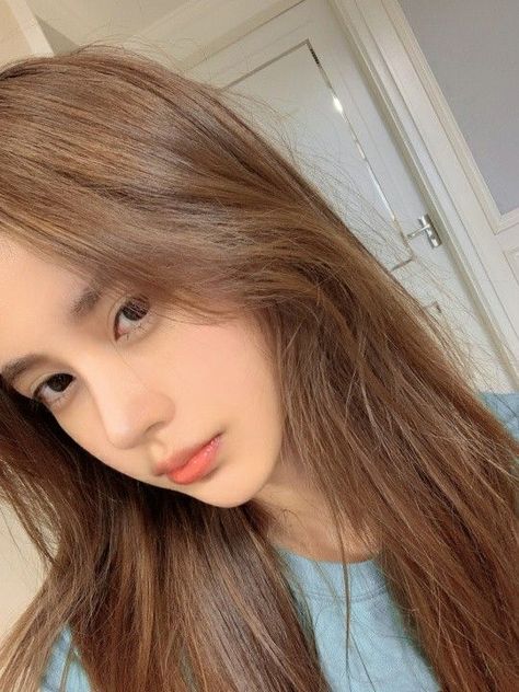 Korean Light Brown Hair, Tawny Hair, Warm Tone Hair Color, Brown Hair Korean, Brown Sugar Hair, Color Trends 2023, Makeup Tips And Tricks, Hair Color Asian, Brown Hair Color Ideas