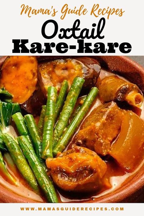 Kare Kare Recipe Philippines, Best Kare Kare Recipe, Filipino Dinner, Kare Kare Recipe, Filipino Christmas, Easy Filipino Recipes, Beautiful Philippines, Filipino Food Dessert, Pinoy Foods