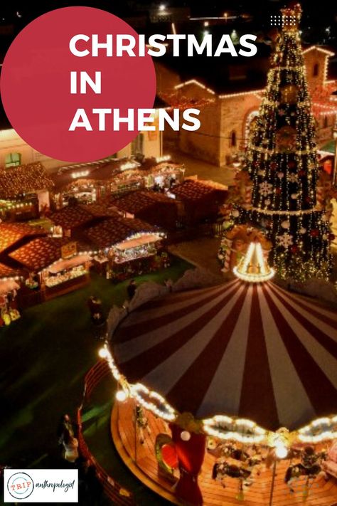 Athens is one of the trendiest European cities and an Athens Christmas is as much fun and as memorable as any “traditional” winter destination. Here’s a guide to the 21 best things to do and the best advice and local tips on spending Christmas in Athens. #athens #greecetravel #greece Christmas In Athens Greece, Athens In December, Christmas In Greece, Things To Do In Athens, Greek Christmas, Athens City, St Basil's, Christmas Church, European Cities