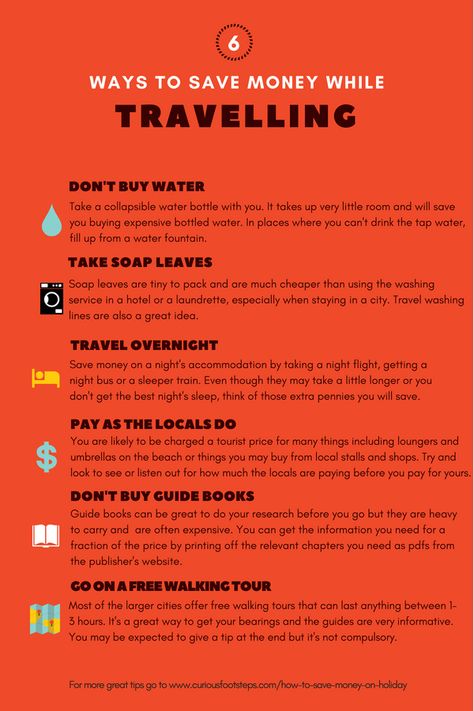 How to save money on holiday or while travelling. #moneysavingtips #traveltips #howtosavemoneyonholiday Travel Life Hacks, Solo Travel Tips, Best Money Saving Tips, International Travel Tips, Places In The World, Budget Travel Tips, How To Save Money, Travel List, Packing Tips For Travel