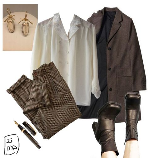 Dark Academia Birthday Outfit, Lockwood And Co Inspired Outfits, Outfit Collage Ideas, Academia Moodboard, Autumn Dark Academia, Dark Academia Moodboard, Little Top Big Pants, Light Academia Outfit, Academia Clothing