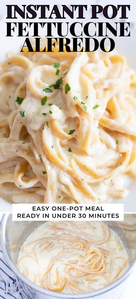 Instant Pot Fettuccine Alfredo, Instant Pot Fettuccine, Easy Fettucini Alfredo, Best Fettuccine Alfredo, Fettucini Alfredo Recipe, Healthy Alfredo, Fetuccini Alfredo, Healthy Alfredo Sauce, Homemade Chicken Alfredo