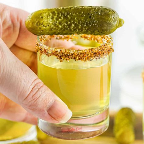 Pickle Shots Recipe, Pickle Shots, Pickle Shot, Test Tube Shots, Pickle Vodka, Strawberry Simple Syrup, Simple Syrup Recipes, Vodka Shots, Crockpot Breakfast