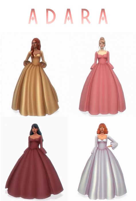 Maxis Match Royal Cc, Sims4 Princess Dress, Sims 4 Ball Gown Maxis Match, Sims 4 Princess Cc Maxis Match, Sims 4 Maxis Match Wedding, Sims 4 Maxis Match Wedding Dress, Ts4 Princess Cc, Sims 4 Ballgown, Ts4cc Maxis Match Clothes