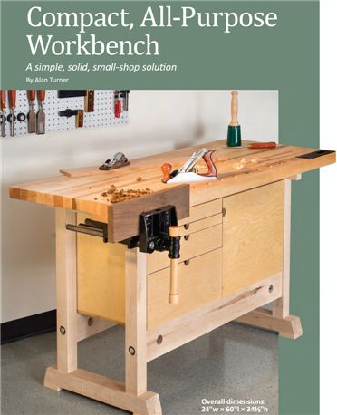 Compact, All-Purpose Workbench All In One Workbench, Simple Workbench Plans, Wooden Work Bench, Build Your Own Garage, Woodworking Plans Workbench, Workbench Plan, Garage Workbench Plans, Working Table, Woodworking Bench Plans