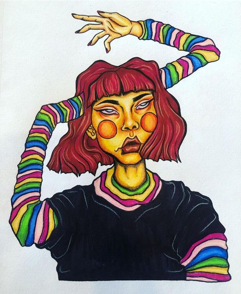 MADWORLD on Instagram: “Trying to get to know myself • • • #prismacolor #prismacolorpencils #prismacolorart #trippyart #drawthisinyourstylechallenge…” Getting To Know Myself, Get To Know Myself, Know Myself, Sharpie Drawings, Prismacolor Art, Hippie Painting, Unique Drawings, Ap Art, Hippie Art