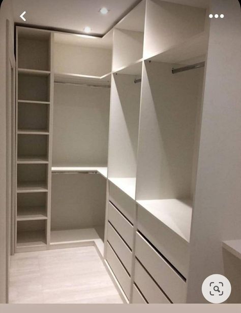 Narrow Closet Design, Narrow Closet, Small Dressing Rooms, Master Closet Design, Dressing Room Closet, Walking Closet, Dream Closet Design, Walk In Closet Design, Closet Design Layout