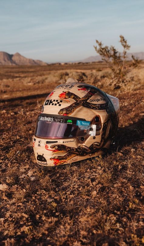 Lando Norris Helmet, Vega Helmets, Make Them Jealous, Miami Gp, Ancient Mythology, Lando Norris, Helmet Design, Conceptual Art, Formula One