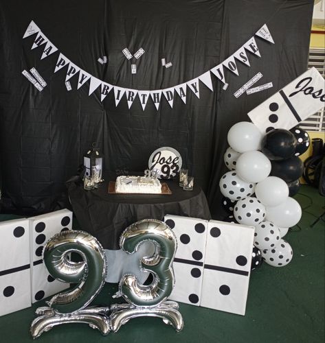 Domino Theme Party Ideas, Vegas Party, Domino Games, Retirement Party, Retirement Parties, Beautiful Flowers Pictures, 80th Birthday, Flower Pictures, Theme Party