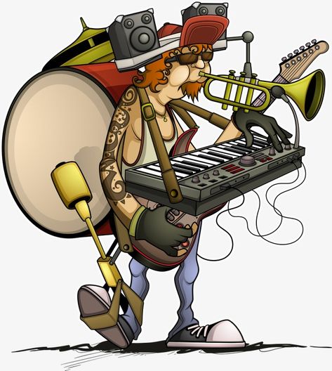 Music Cartoon, Team Effort, Music Images, Final Fantasy Xv, People Illustration, Old People, Mens Band, Music Producer, Cartoon Pics