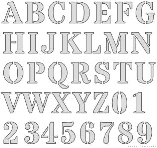 Stencil Designs Alphabet, Stencil Letters Printable Free, Free Letter Stencils, Printable Letter Stencils, Stencil Numbers, Liverpool Badge, Letter Stencils To Print, Lettering Stencils, Free Printable Letter Stencils